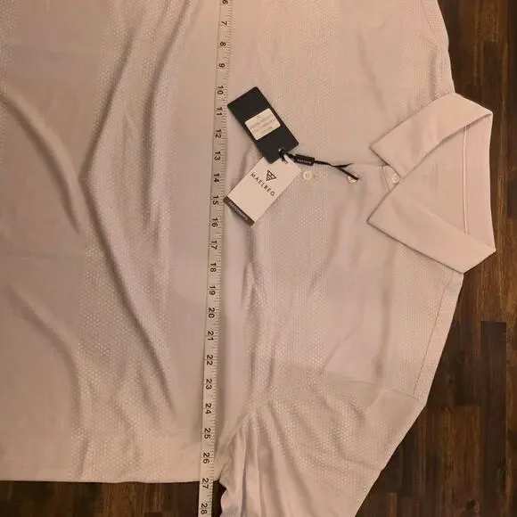 Maelreg Men's Golf Polo Shirt 2XL Lavender Purple Heather Performance NWT - Picture 2 of 5